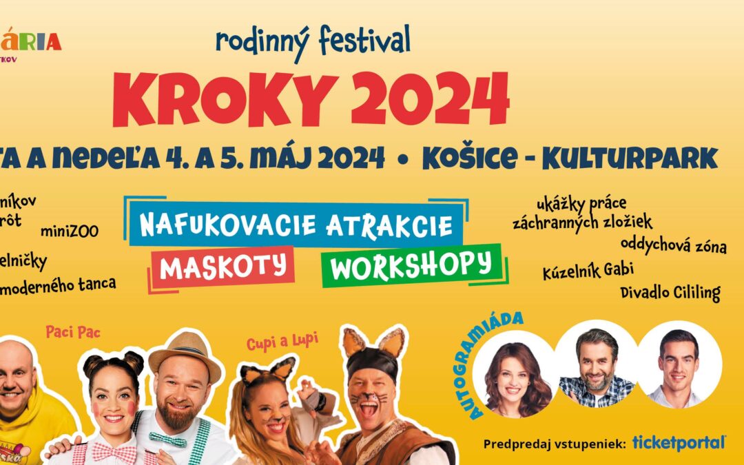 Festival cestovania a zážitkov pre rodiny s deťmi “KROKY”